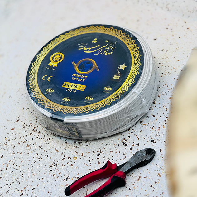 سیم نایلون افشان صدمتری 2 در 1.5 برند بسته 100 متری برند صادراتی مشهد